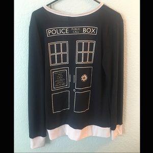 Dr. Who tardis sweater/cardigan
